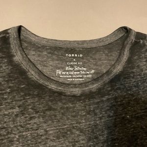 Black Torrid Tunic-length Classic Tee